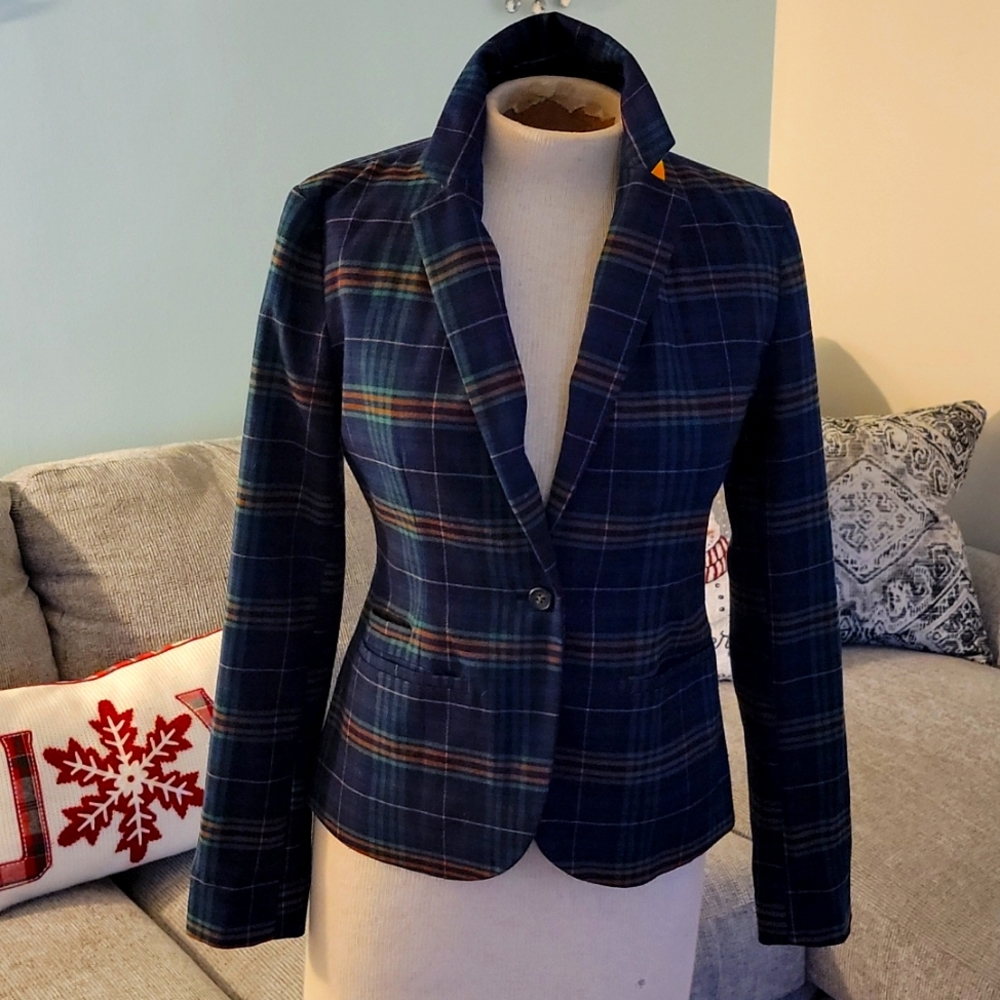 MERONA PLAID BLAZER